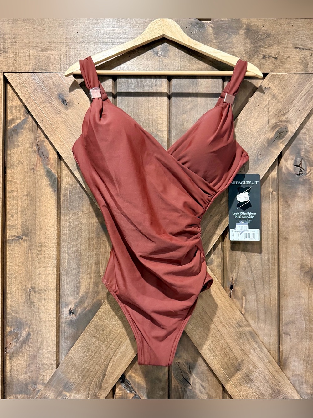NWT Miraclesuit Ruched One-Piece Swimsuit - Picture 12 of 15
